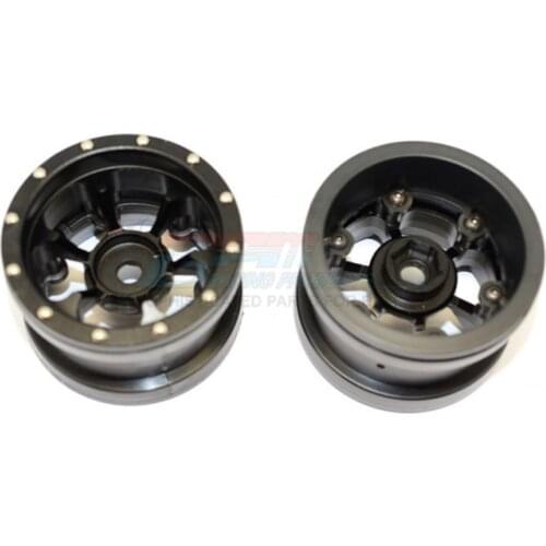 GPM ALUMINIUM 6 POLES BEADLOCK & NYLON WHEELS FRAME FOR 2.2' TIRE (USE WITH 12MM HEX) For AXIAL YETI SCORE AX90068 RC Upgrade