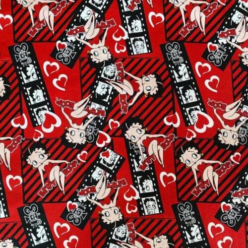 50x110cm Red color Cotton Fabric Sewing Quilting Fabrics Basic Quality for Patchwork Needlework DIY Handmade Cloth