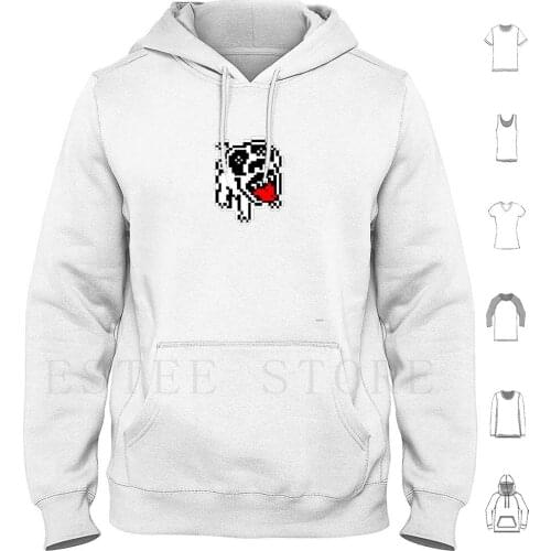 Dogslife Pixel Art Hoodies Long Sleeve Pixel Pixel Art Zx Spectrum 80S Dog Dogslife Computer Art Red Black And White