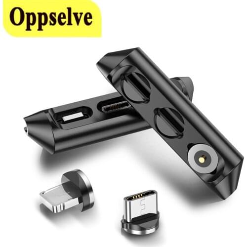 Magnetic Charger Cable Connector Box Charging Magnet Wire Winder Storage Mobile Phone Cable Plug Case For iPhone TypeC Micro USB