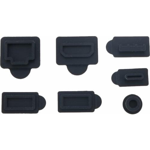 Silicone Dust Plugs Set USB HDM Interface Anti-dust Cover Dustproof Plug Cover Stopper for Playstation5 PS5 Game Console