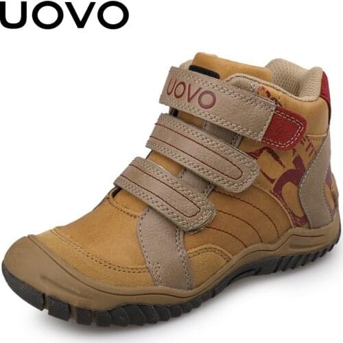 2020 UOVO New Arrival Mid-Calf Boys Shoes Fashion Kids Sport Shoes Outdoor Children Casual Sneakers for Boys Size 26#-36