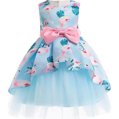 Girls Dress Summer girl floral Princess party Dresses Children clothing Wedding tutu baby girl Clothes 2 3 4 5 6 7 8 9 10 Years