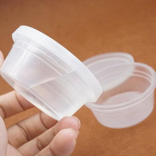 Enablefancy Tool Holder PP Round box for Resin epoxy Simulation Cream Glue Gel DIY Cooking Cake Accessories Perfect Sealability