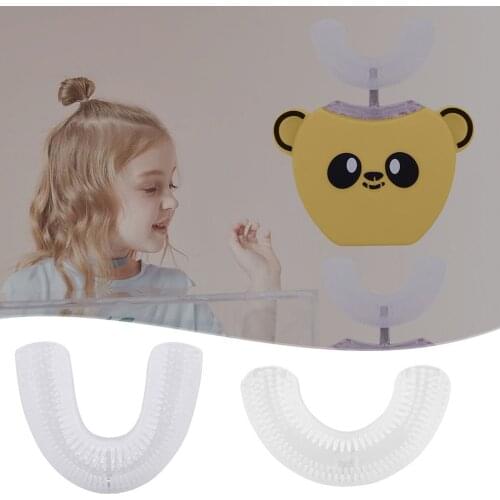 Durable U Shaped Replacement Heads Mouthpieces for 360 Degrees Automatic Sonic Toothbrush for Kids Children Tooth Whitening