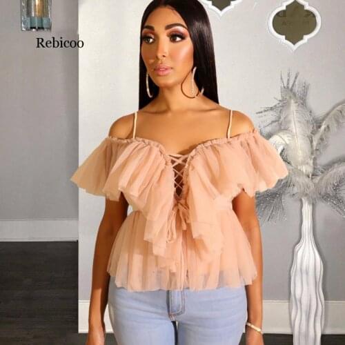 Rebicoo Women's Off Shoulder Tops