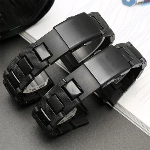 16mm Watch Strap for Casio G-Shock DW-5600 6900 GW-M5610 DW-9600 Plastic Stainless Steel Band Bracelet Watchband with Tools