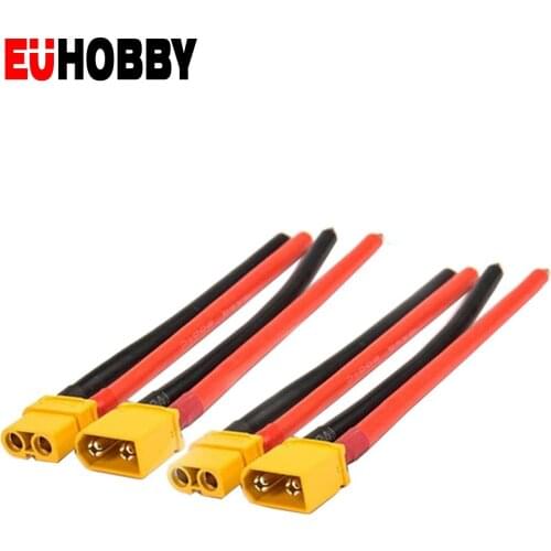 1 Pairs XT60 Battery Male Female Connector Plug with Silicon 12 AWG Wire