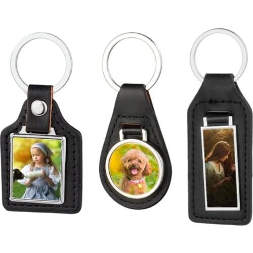 Sublimation Blanks Keychains Rectangular Key Pendant Metal Key Rings for Heat Press Sublimation Custom Personalised