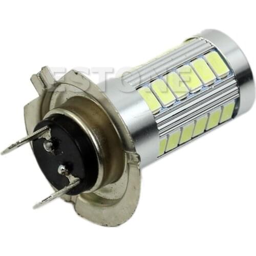 H7 5630 SMD 33 LED 12V High Bright White Auto Car Fog Driving Light Lamp Bulb