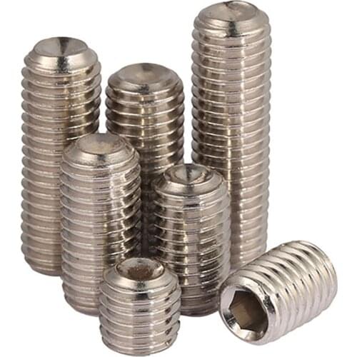Grub Screws A2 Stainless Allen Socket Cup Point Screw M5 6 8 10