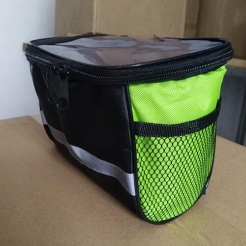 Waterproof Bike Handlebar Bag Large Capacity Bike Bicycle Front Handlebar Storage Bag Pouch Pack Lightweight
