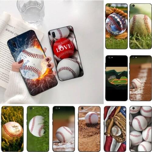 YJZFDYRM Love Baseball Sport Customer Phone Case For Vivo Y91c Y17 Y51 Y67 Y55 Y93 Y81S Y19 V17 vivos5