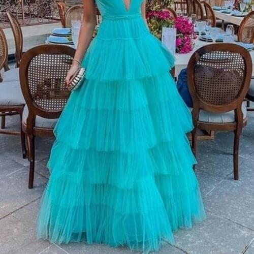 Custom made Tiered Long Skirts For Women Special Designed Maxi Skirt Tulle jupe femme Floor Length Long Women Skirts Tutu 2020