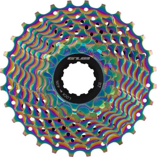 Sprocket Colorful 28T Electroplating 11S Hollow Lost Gear Bicycle Cassette Freewheel for Bike cassete 12v sunrace Freewheel