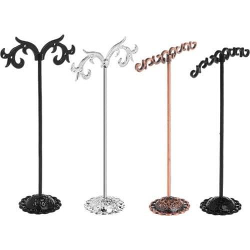 1 1 Set Jewelry Shelf Display Rack Stand Holder Earrings Ear Stud Metal Organizer Storage Vintage Exquisite Gifts Boutique Tree
