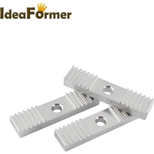 5/10pcs Reprap DIY GT2 Timing Belt Fixing Piece Aluminum Alloy Tooth pitch 2mm Clamp Fixed Clip 9*40mm CNC For 3 D Printer parts