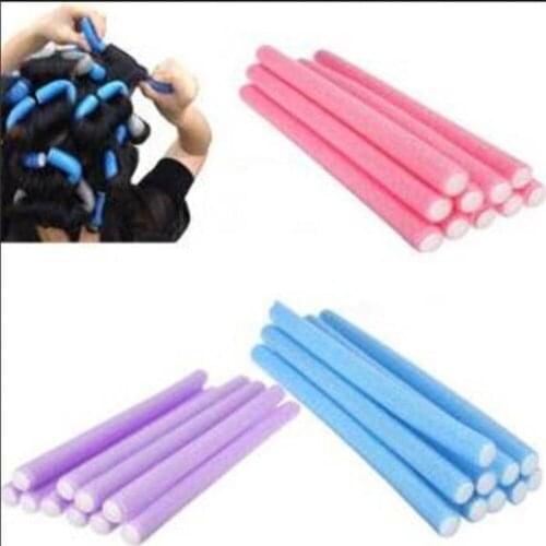 5 Pcs Hair Styling Tools Soft Foam Rollers Tool DIY Easy Hair Rollers Soft Foam Anion Bendy Hair Rollers Curlers Cling