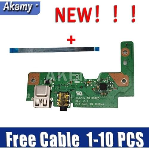 Akemy FOR Asus VivoBook FL8000U A580U A580B X542BA X542URR X542UQR X542UN USB Audio usb board Cable test good