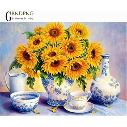 NEW flower tea gift 5D diy Full Square/Round Diamond Painting Cross Stitch Diamond Embroidery Diamond Mosaic Wedding decoration