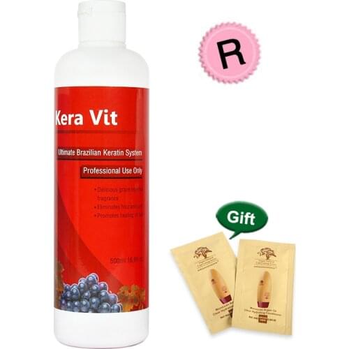 500ml Brazilian Keratin Hair Treatment Straightening Hair 12% Formalin Care Repair Resistant Curly and Moisturizing Hair
