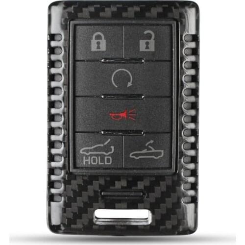 Real Carbon fiber CAR key case key Cover For Cadillac CTS XTS ATS XLS SRX Accessories