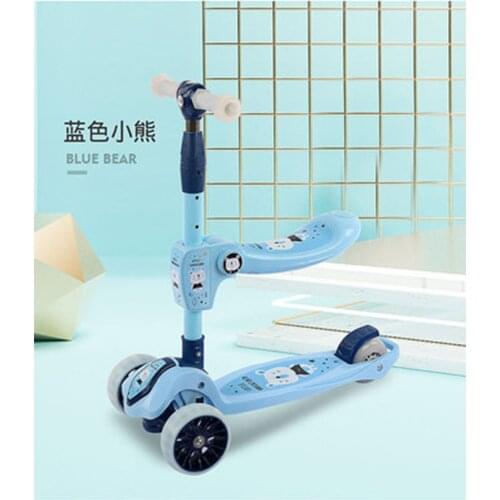 Kids Scooter Kids Scooter Tricycle Toy Car Folding Travel Suitable for 2-7 years old children