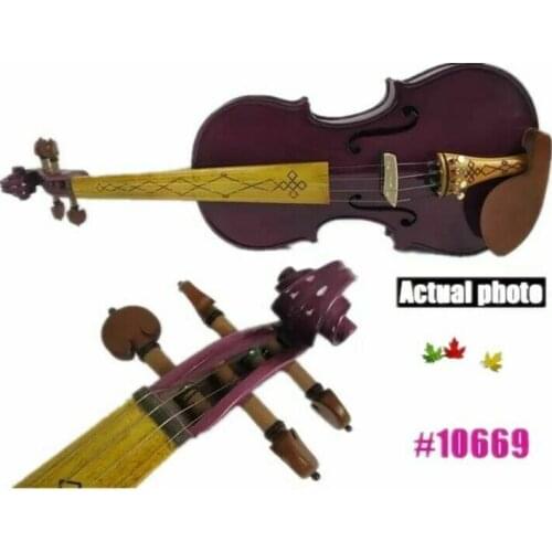 Purple colors best craft electric & acoustic violin 4/4