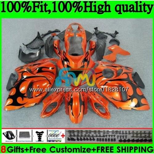 Injection For SUZUKI Hayabusa GSXR1300 08 09 10 11 12 56BS.14 GSX-R1300 GSXR 1300 2008 2009 Orange black 2010 2011 2012 Fairing