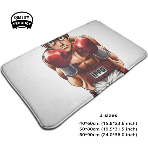 Ippo Ready To Fight Hajime Door Mat Foot Pad Home Rug Fire Force Dr Stone Never Promiseland Mohamed Ali Manga Anime Netflix