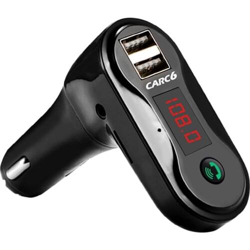 Bluetooth-compatible Fm Transmitter Modulator HandsFree Car MP3 Player AUX TF SD USB Reader 5V 2.1A USB Fast Charger Car Styling