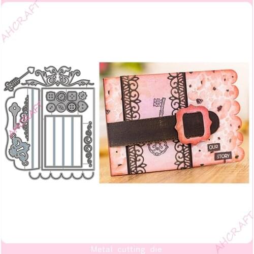 Envelope Card set Metal Cutting Dies for DIY Scrapbooking Photo Album Decorative Embossing Paper Card Crafts Die 2021
