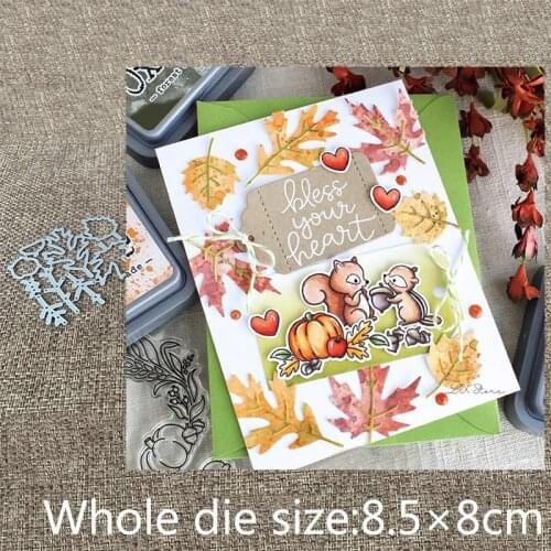 New Design Craft Metal stencil mold Cutting Dies Fall Leaves decoration scrapbook die cuts Album Paper Card Craft Embossing