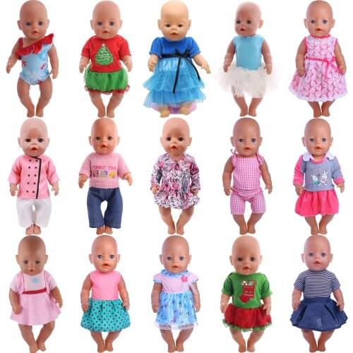 Handmade Doll Clothes 15 Styles For 18 Inch American Doll & 43 Cm Baby Accessories Doll For Our Generation Girl`s Toy