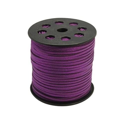 Faux Suede Cord, Purple, 3mm, 100yards/roll