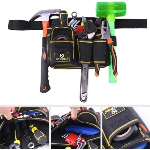 Tool Bags Portable Hardware Bag Zipper Repair Kits Organizer Power Tools Bag Electricians Organizer Waist Pack