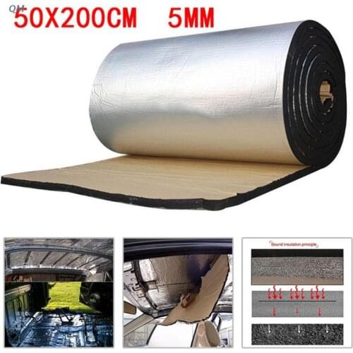 Universal Waterproof Car Sound Deadener Mat Noise Bonnet Insulation Deadening Hood Engine Sticker Dustproof Practical 13MF