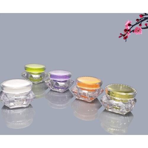 High-grade Empty Cosmetic Makeup Jar Acrylic Eye cream Face cream Jar Refillable Sample bottle Travel Cosmetic Container