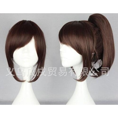 Anime Attack on Titan Sasha Blouse Short Ponytail Wig Cosplay Costume Women Heat Resistant Hair Cosplay Wigs