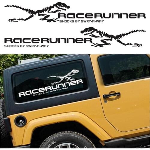 1Pair Car Stickers 3D Dinosaur Totem Decoration Reflective Decals Sticker Styling Decal Sticker