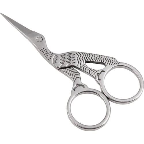 1Pcs Stork Sewing Scissors Trimming Dressmaking Shears Cross-stitch Carbon Steel Tailor Scissor Sewing Embroidery Fabric costura