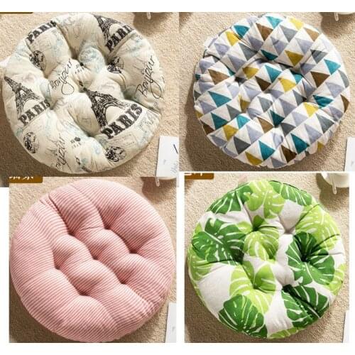 2pcs/lot Home Round Seat Cushions PP Cotton filled Plush Tatami Matting Cushions Chair Back Cushion Sofa Pillow 40x40cm B434