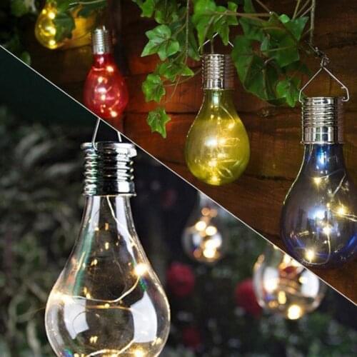 2019 New LED solar garden light Solar Light Bulb LED Light Lamp Outdoor Hanging Solar Lights for Garden Decoration