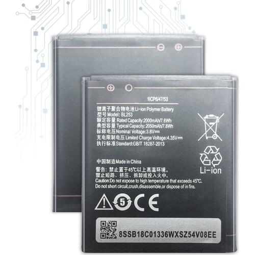 BL253 Battery For Lenovo A Plus A1010a20 A2010 A1000 A1000m A 1000 Phone Battery A 2010 BL 253 2050mAh Batteries