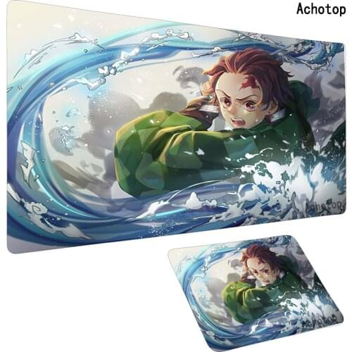 Demon slayer Large XL Mousepad Anime Gamer Gaming Mouse Pad XXL Computer Accessories Big Keyboard Laptop Padmouse Speed Desk Mat