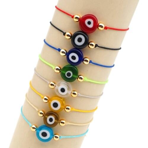 Go2Boho Turkish Evil Eye Bracelet For Women Simple String Bracelets Rope Fashion Jewelry Pulsera Mujer Moda Handmade Wholesale