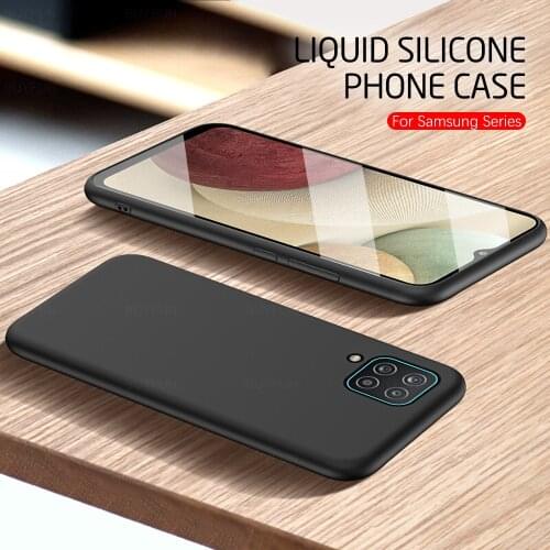 For Samsung Galaxy A12 Case Candy Shockproof Soft Silicone Cover For Samsung a12 Galaxya12 A 12 SM-A125F/DS Liquid Phone Cases