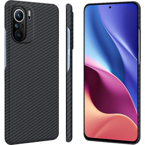 Capa For POCO F3 Real Carbon Fiber Case for Xiaomi Mi 11i ultra-light Matte Pure Aramid Back Cover For Xiaomi Redmi K40 Pro Case