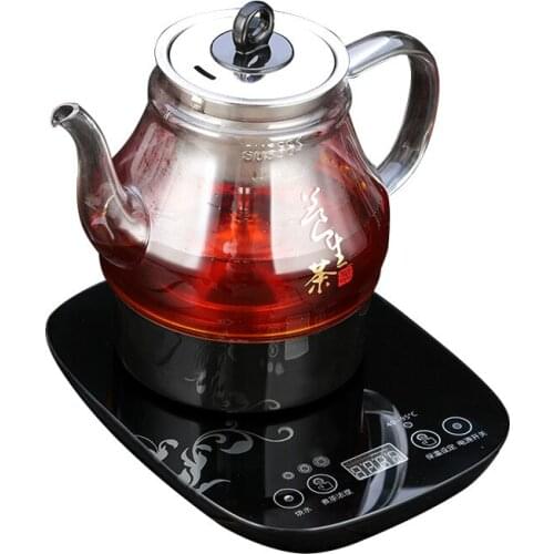 Electric kettle Brew tea - scented electric Fully automatic thickened glass steam black