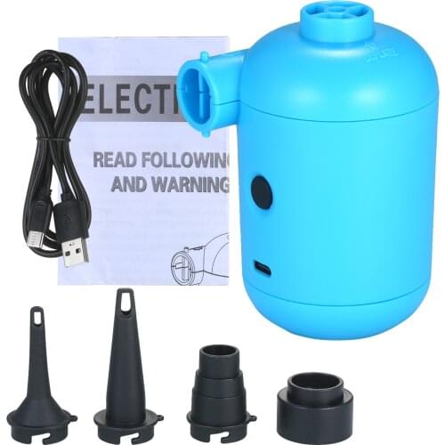 USB Electric Air Pump Air Mattress Boat Sofa Auto Air Inflatable Pump Inflator Electric Air Pump For Outdoor Car Camping